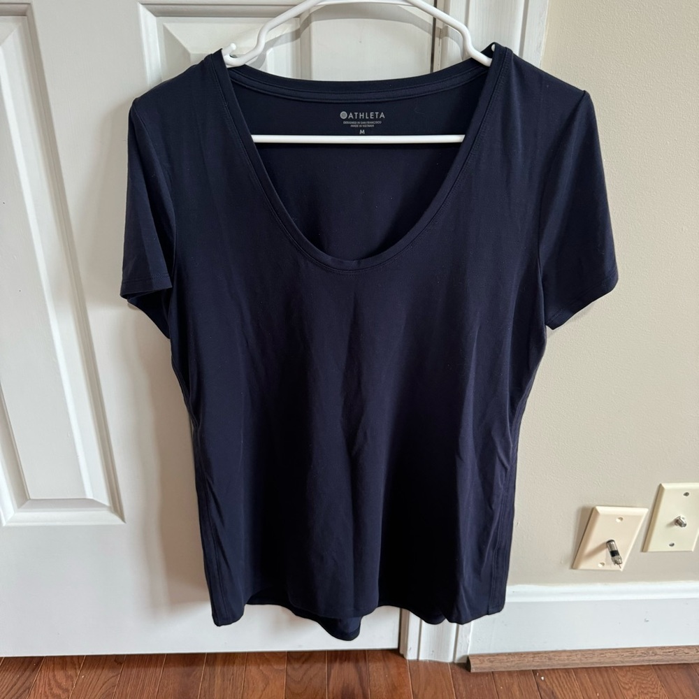 Athleta Dark Blue Short Sleeve Tee